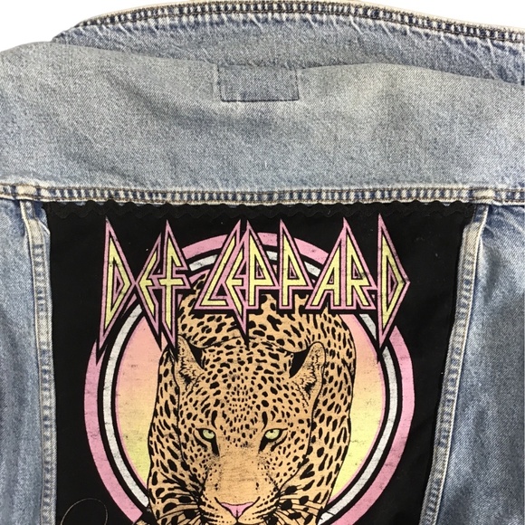 Def Leppard Levi’s Jean Jacket / Upcycled and Reworked / 80s Bands - Picture 6 of 6